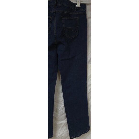 Tribal Jeans Stretch-Extensible Womens Sz 8 Mid Rise Dark Wash Denim Jeans 32x33 - Picture 10 of 12